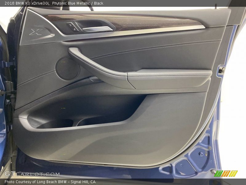 Phytonic Blue Metallic / Black 2018 BMW X3 xDrive30i