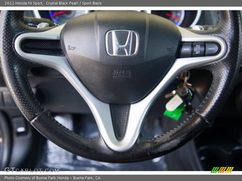 Crystal Black Pearl / Sport Black 2011 Honda Fit Sport