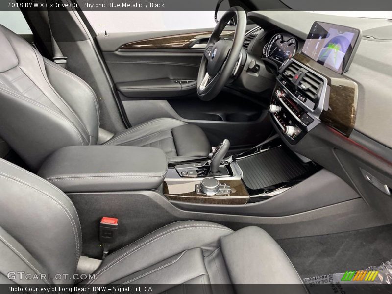 Phytonic Blue Metallic / Black 2018 BMW X3 xDrive30i