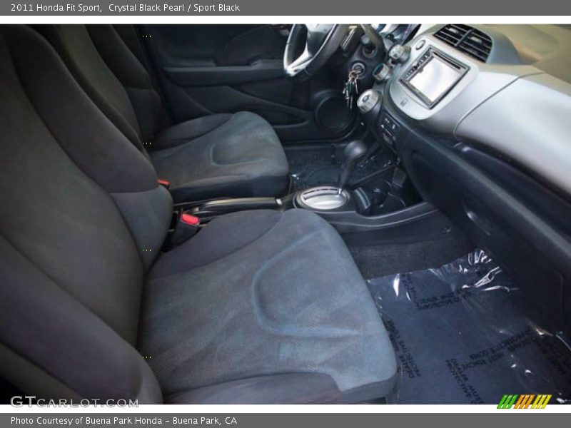 Crystal Black Pearl / Sport Black 2011 Honda Fit Sport