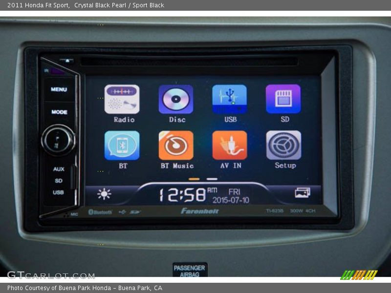 Crystal Black Pearl / Sport Black 2011 Honda Fit Sport