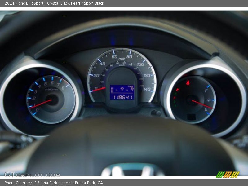 Crystal Black Pearl / Sport Black 2011 Honda Fit Sport