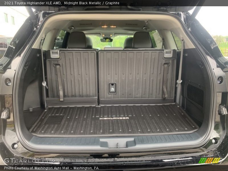 Midnight Black Metallic / Graphite 2021 Toyota Highlander XLE AWD