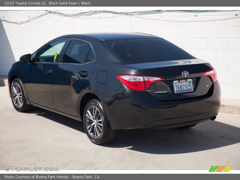 Black Sand Pearl / Black 2016 Toyota Corolla LE