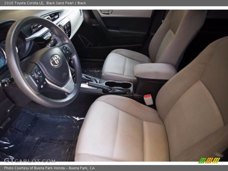 Black Sand Pearl / Black 2016 Toyota Corolla LE