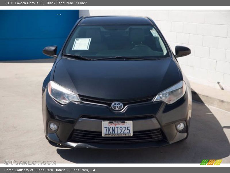 Black Sand Pearl / Black 2016 Toyota Corolla LE