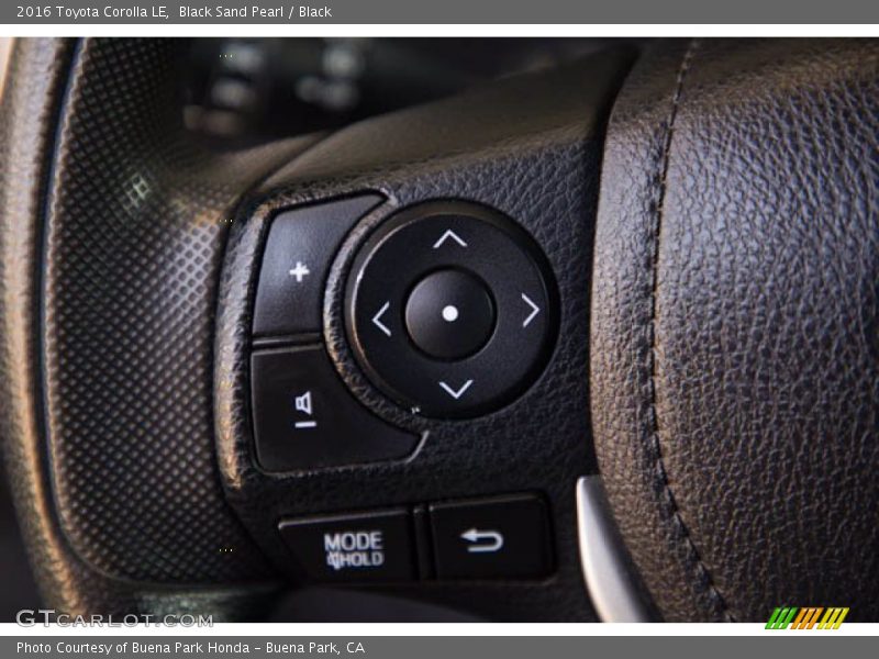 Black Sand Pearl / Black 2016 Toyota Corolla LE