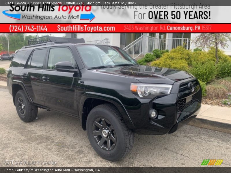 Midnight Black Metallic / Black 2021 Toyota 4Runner Trail Special Edition 4x4