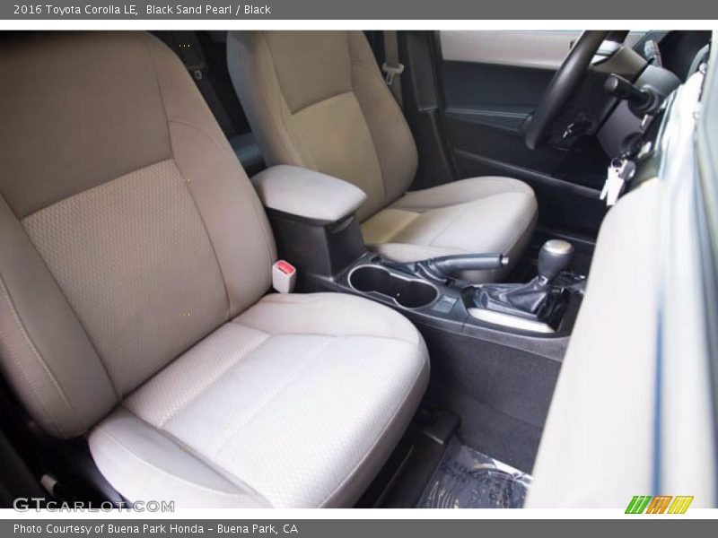 Black Sand Pearl / Black 2016 Toyota Corolla LE