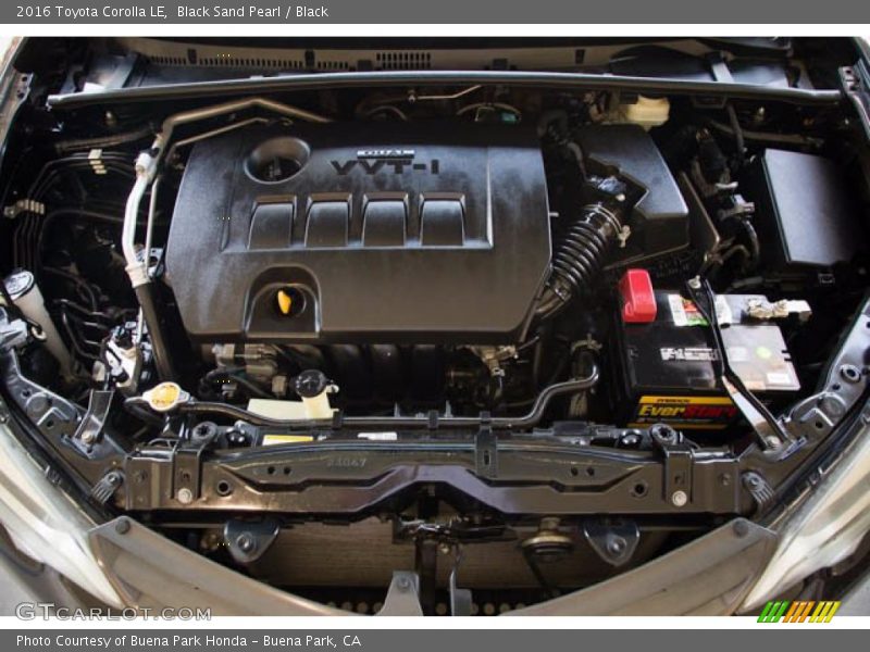 Black Sand Pearl / Black 2016 Toyota Corolla LE
