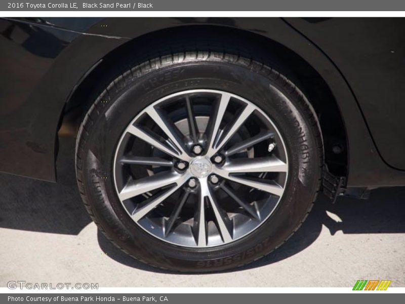 Black Sand Pearl / Black 2016 Toyota Corolla LE