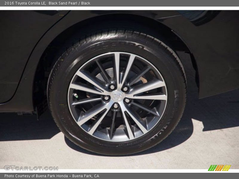 Black Sand Pearl / Black 2016 Toyota Corolla LE