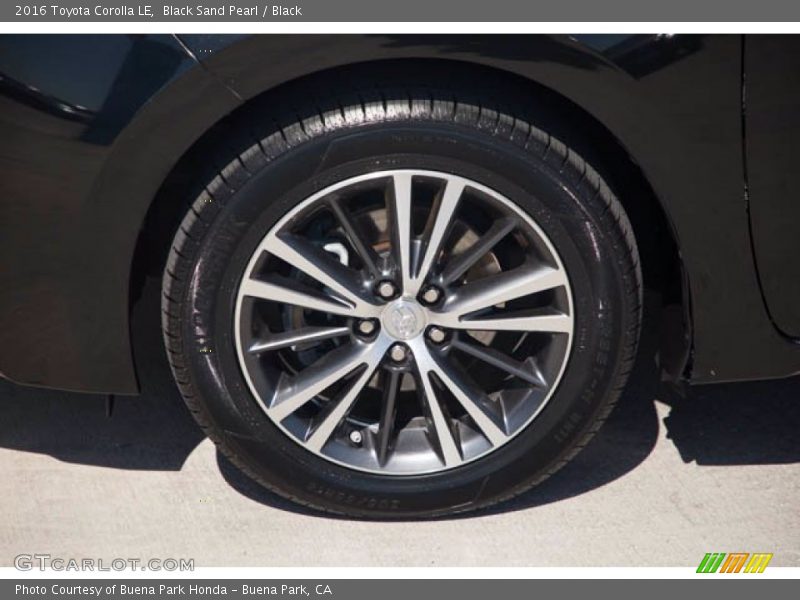 Black Sand Pearl / Black 2016 Toyota Corolla LE
