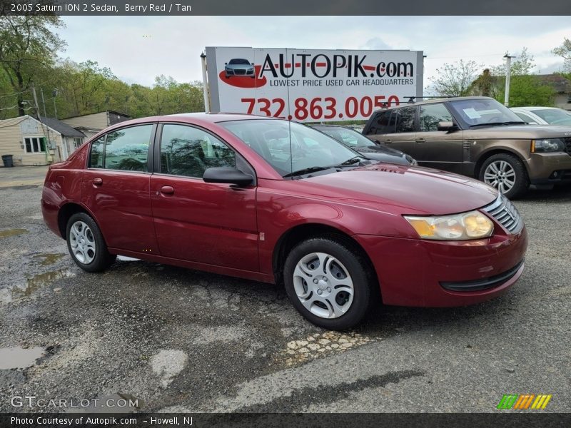 Berry Red / Tan 2005 Saturn ION 2 Sedan