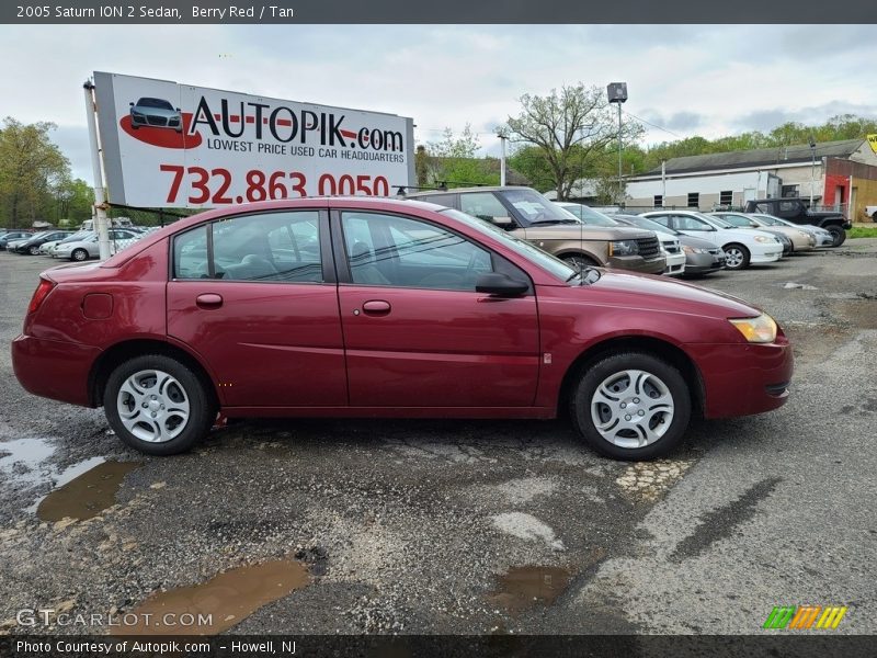Berry Red / Tan 2005 Saturn ION 2 Sedan