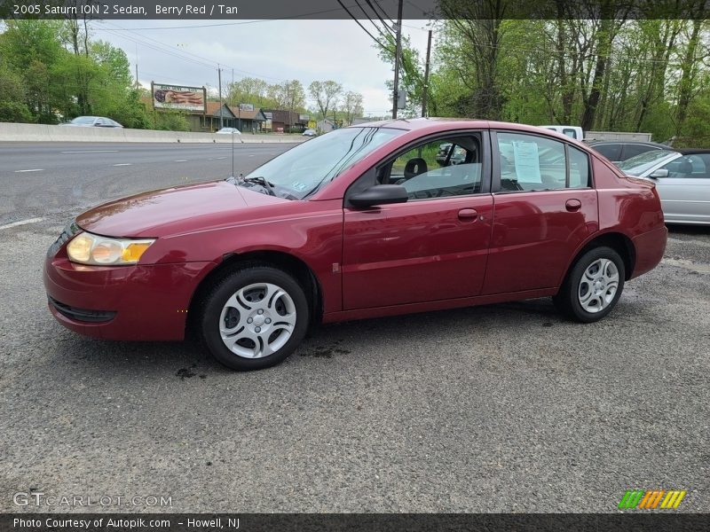 Berry Red / Tan 2005 Saturn ION 2 Sedan