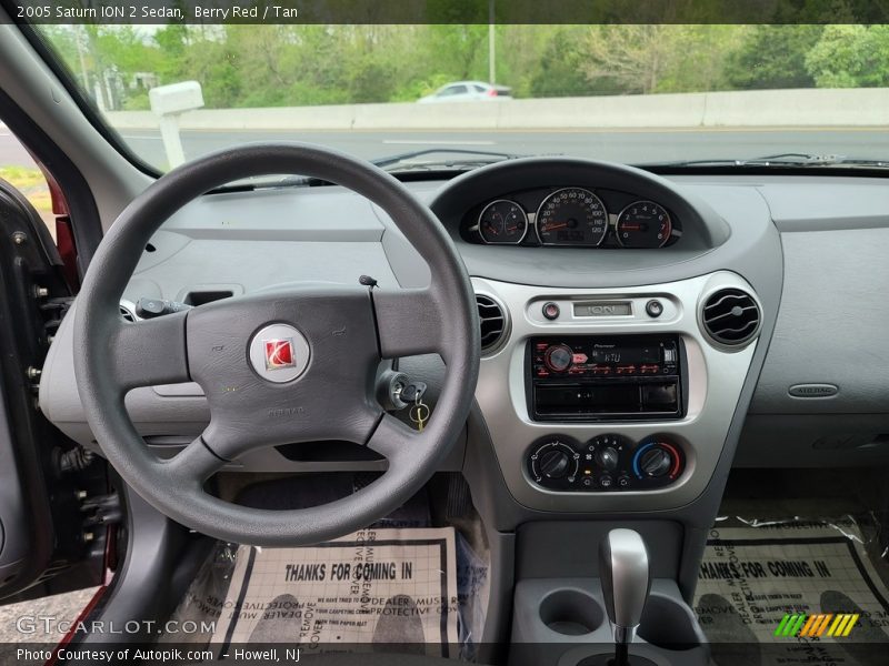 Berry Red / Tan 2005 Saturn ION 2 Sedan