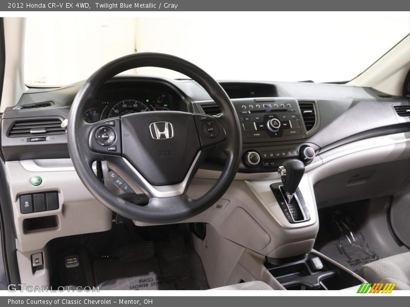 Twilight Blue Metallic / Gray 2012 Honda CR-V EX 4WD