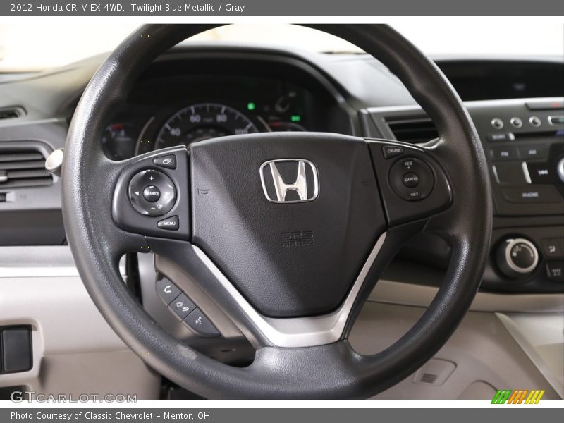 Twilight Blue Metallic / Gray 2012 Honda CR-V EX 4WD