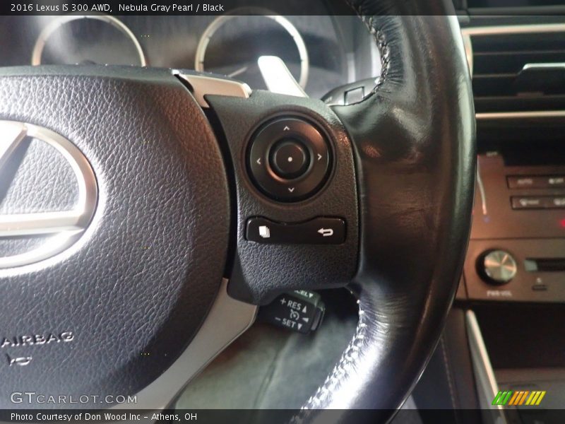 Nebula Gray Pearl / Black 2016 Lexus IS 300 AWD