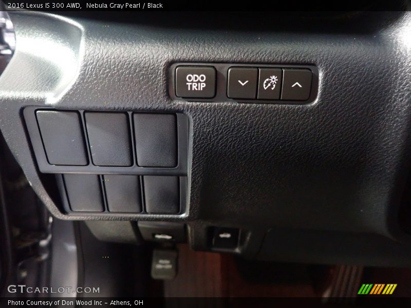 Nebula Gray Pearl / Black 2016 Lexus IS 300 AWD