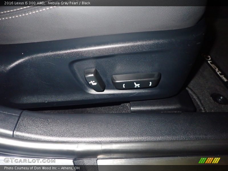 Nebula Gray Pearl / Black 2016 Lexus IS 300 AWD