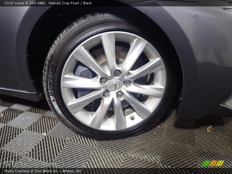 Nebula Gray Pearl / Black 2016 Lexus IS 300 AWD