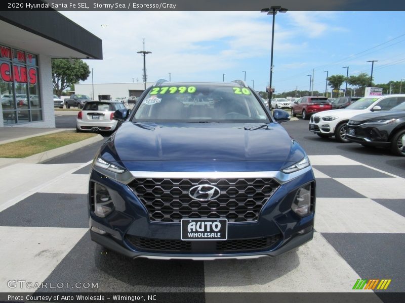 Stormy Sea / Espresso/Gray 2020 Hyundai Santa Fe SEL