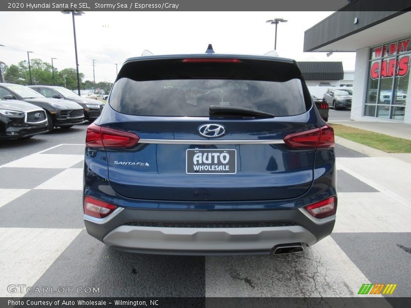 Stormy Sea / Espresso/Gray 2020 Hyundai Santa Fe SEL