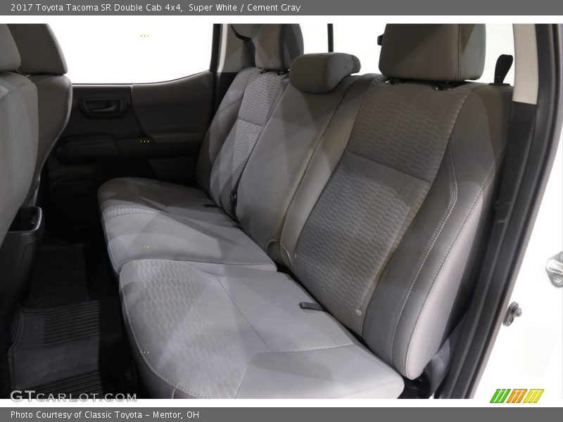 Super White / Cement Gray 2017 Toyota Tacoma SR Double Cab 4x4