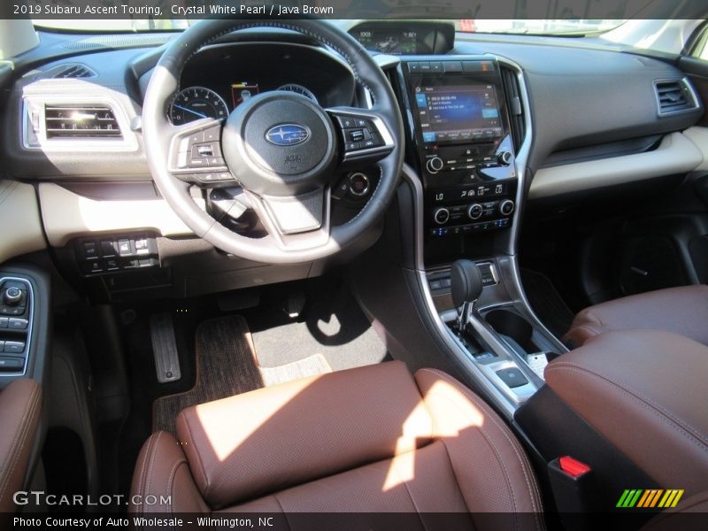 Crystal White Pearl / Java Brown 2019 Subaru Ascent Touring