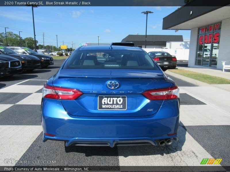 Blue Streak Metallic / Black 2020 Toyota Camry SE