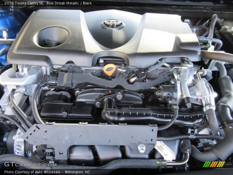 Blue Streak Metallic / Black 2020 Toyota Camry SE