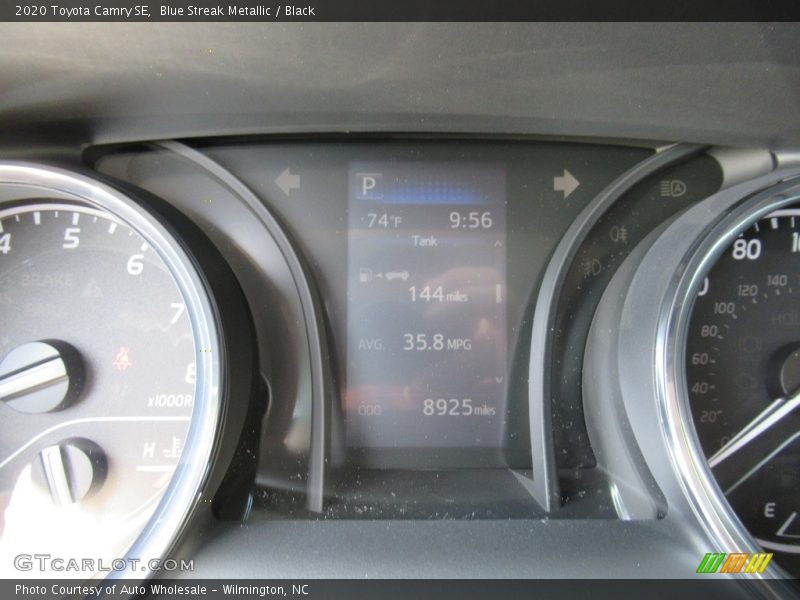 Blue Streak Metallic / Black 2020 Toyota Camry SE