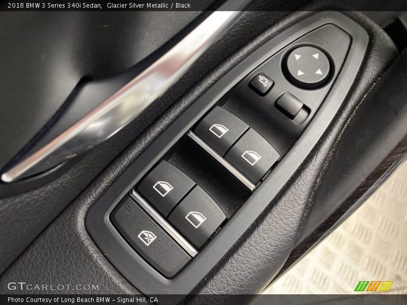 Glacier Silver Metallic / Black 2018 BMW 3 Series 340i Sedan