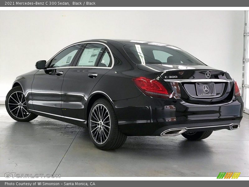 Black / Black 2021 Mercedes-Benz C 300 Sedan