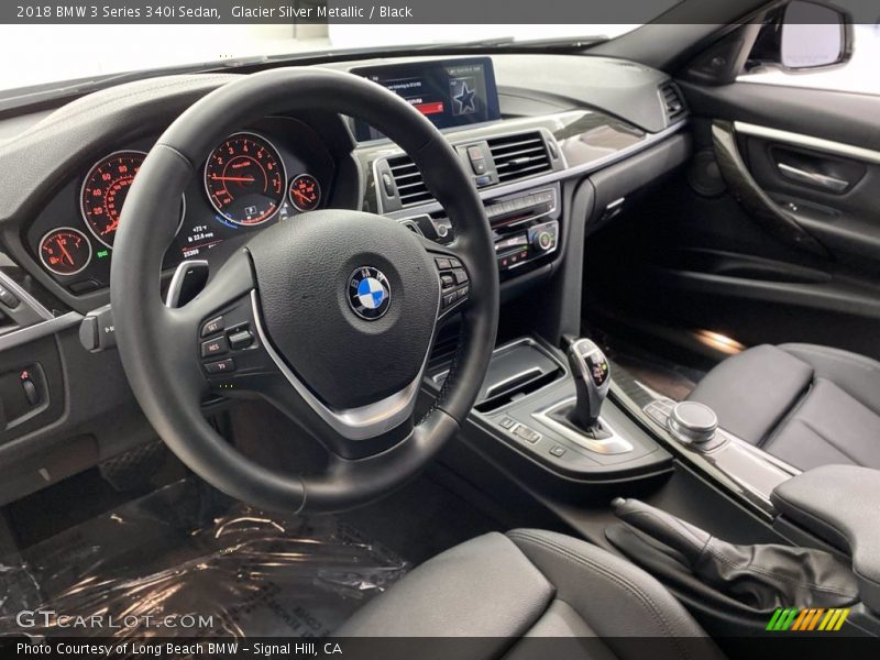 Glacier Silver Metallic / Black 2018 BMW 3 Series 340i Sedan