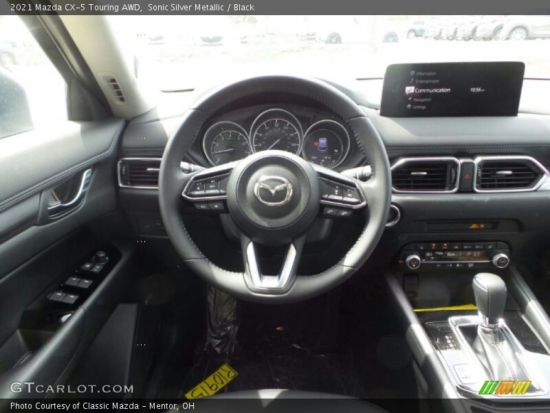 Sonic Silver Metallic / Black 2021 Mazda CX-5 Touring AWD