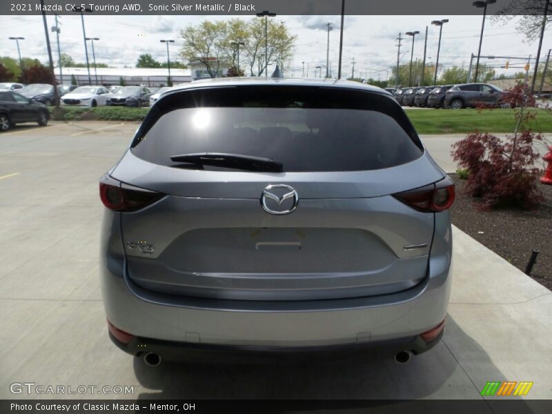 Sonic Silver Metallic / Black 2021 Mazda CX-5 Touring AWD