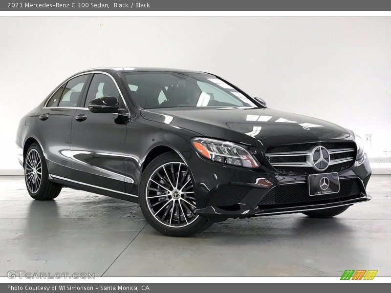 Black / Black 2021 Mercedes-Benz C 300 Sedan