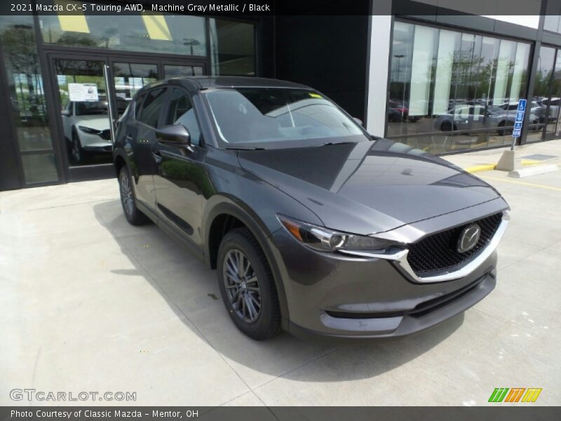 Machine Gray Metallic / Black 2021 Mazda CX-5 Touring AWD