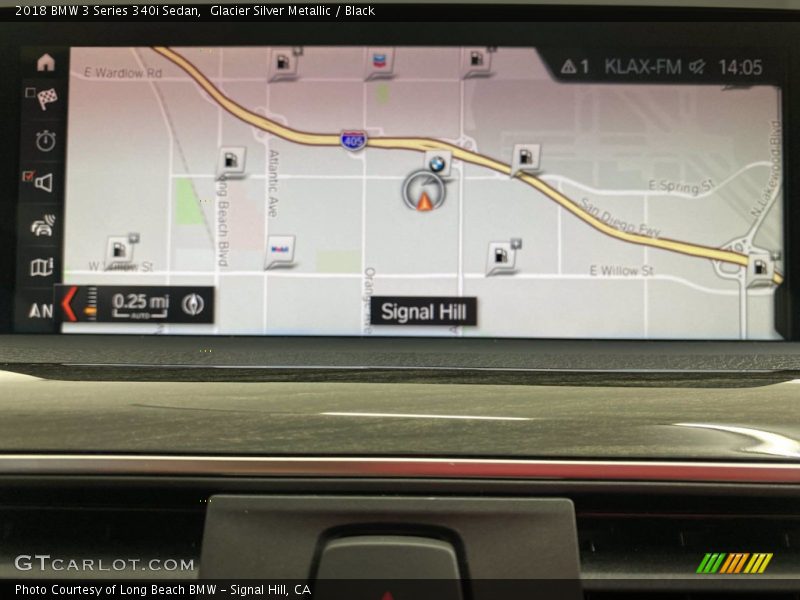 Glacier Silver Metallic / Black 2018 BMW 3 Series 340i Sedan