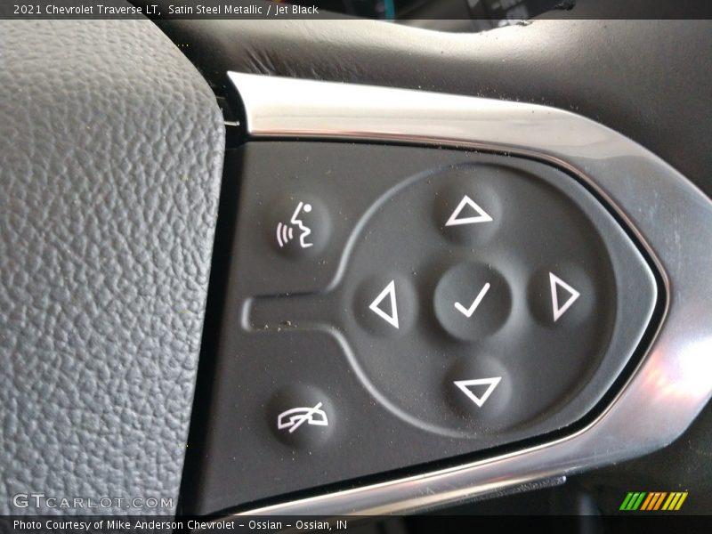 Satin Steel Metallic / Jet Black 2021 Chevrolet Traverse LT
