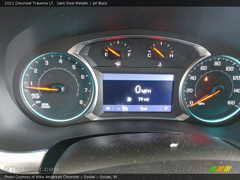 Satin Steel Metallic / Jet Black 2021 Chevrolet Traverse LT