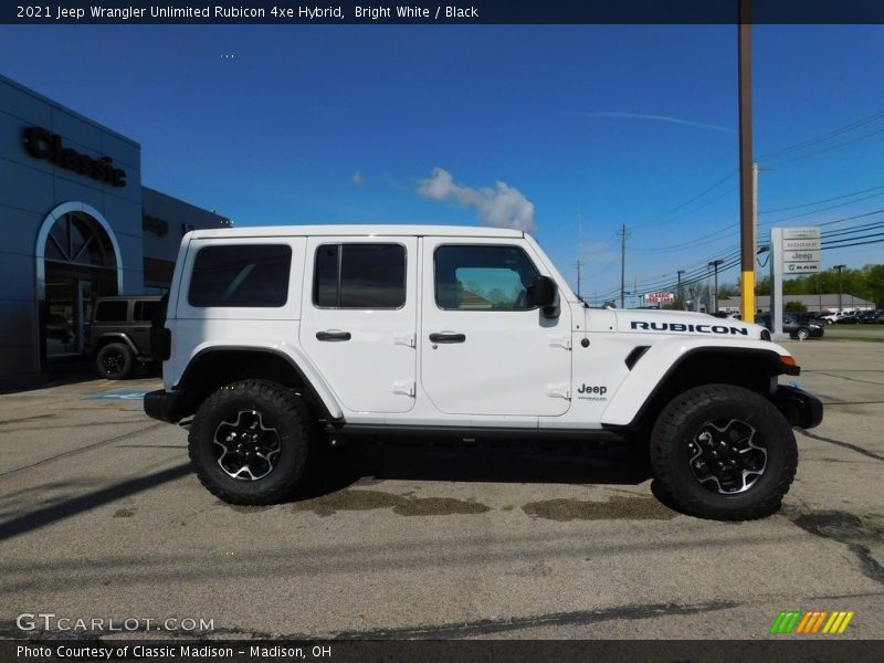 Bright White / Black 2021 Jeep Wrangler Unlimited Rubicon 4xe Hybrid