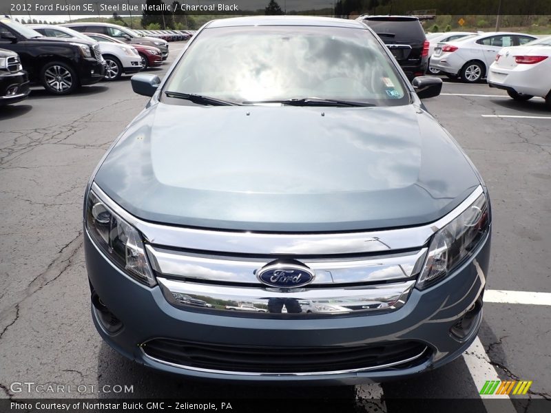 Steel Blue Metallic / Charcoal Black 2012 Ford Fusion SE