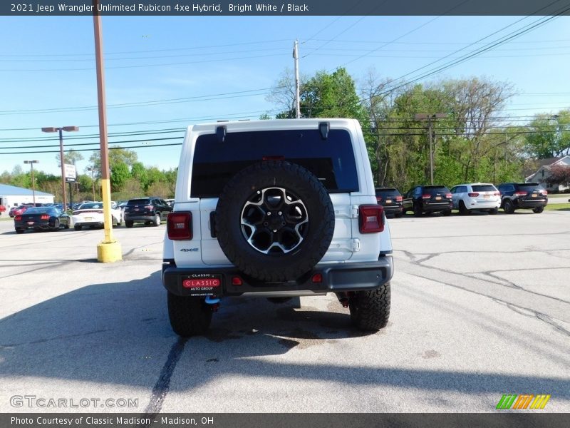 Bright White / Black 2021 Jeep Wrangler Unlimited Rubicon 4xe Hybrid