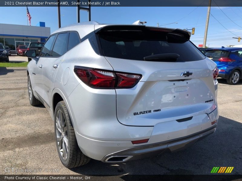 Silver Ice Metallic / Jet Black 2021 Chevrolet Blazer Premier AWD