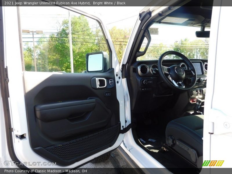 Bright White / Black 2021 Jeep Wrangler Unlimited Rubicon 4xe Hybrid