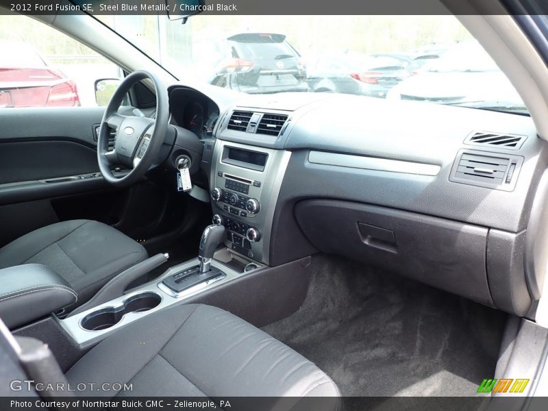 Steel Blue Metallic / Charcoal Black 2012 Ford Fusion SE